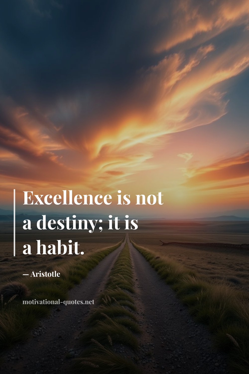 "Excellence is not a destiny; it is a habit." — Aristotle