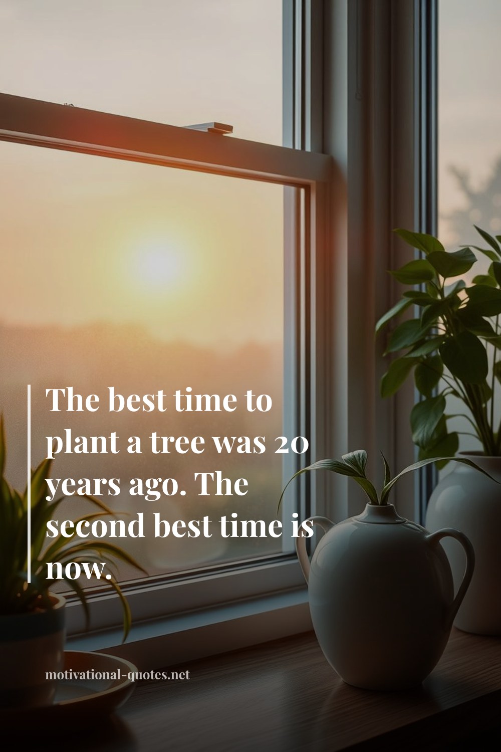 "The best time to plant a tree was 20 years ago. The second best time is now." — Anonymous