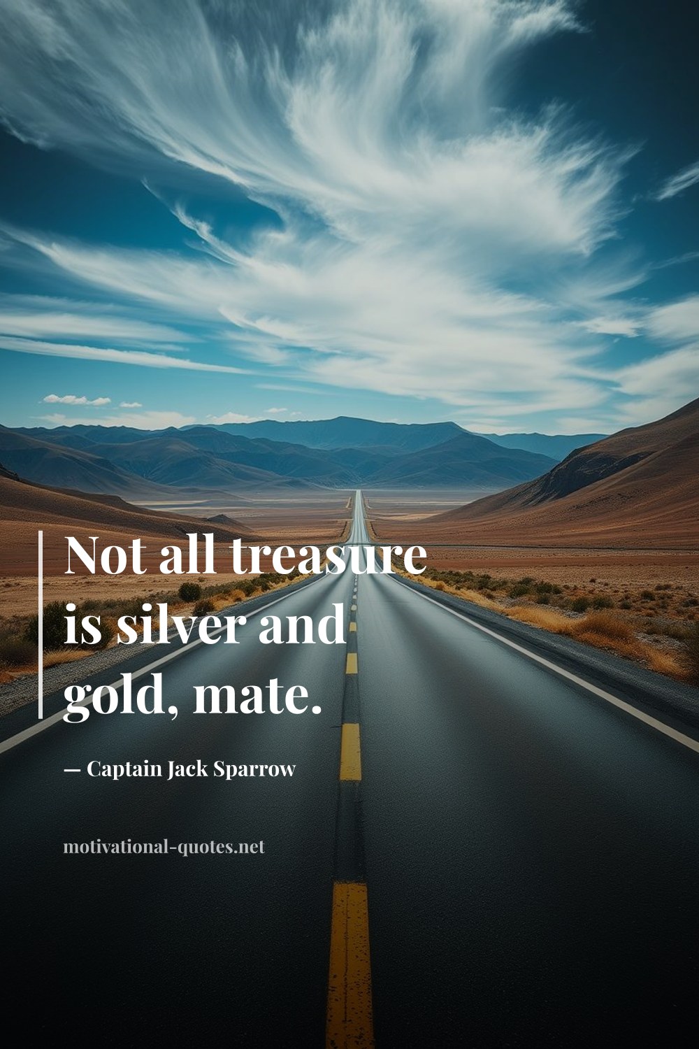 "Not all treasure is silver and gold, mate." — Captain Jack Sparrow